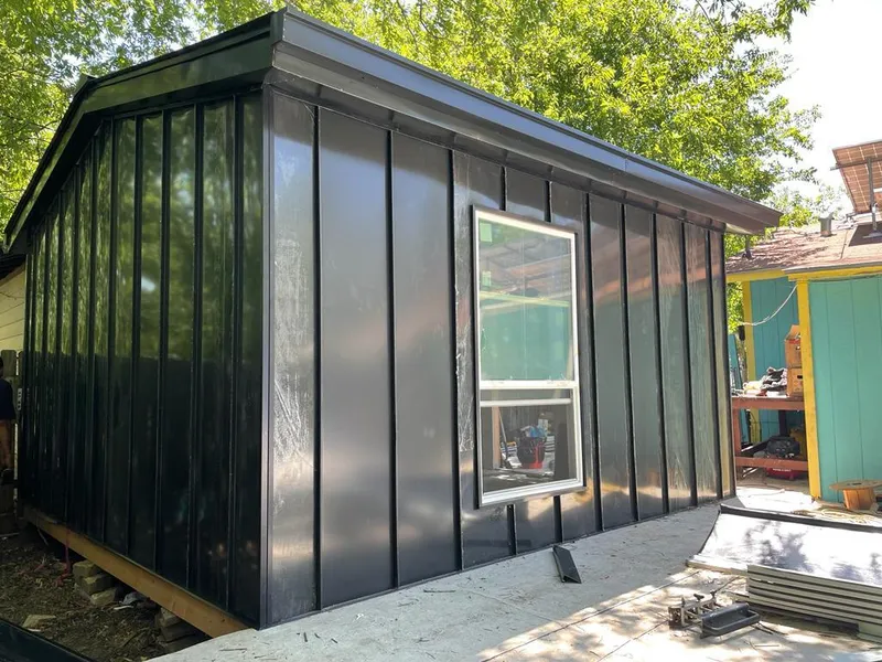 Black standing seam metal wall panels for Metal Roof Installation in Bloomsburg